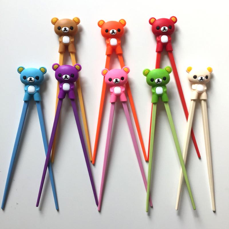 

Multi Color Cute Bear Panda Cat Learning Training Chopsticks For Kids Children Chinese Chopstick Learner Gifts