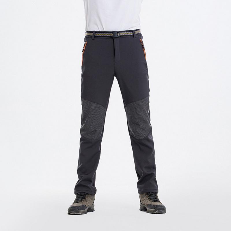 

Men Training Exercise Pants Thick Warm Breathable Softshell Pants Camping Hiking Trouser Male Outdoor Climbing Training Pantolon1, Beige