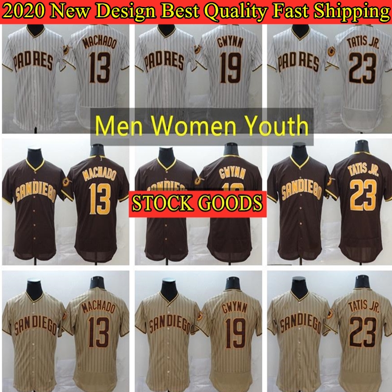 

23 Fernando Tatis Jr Jersey 13 Manny Machado 19 Tony Gwynn Baseball Jerseys