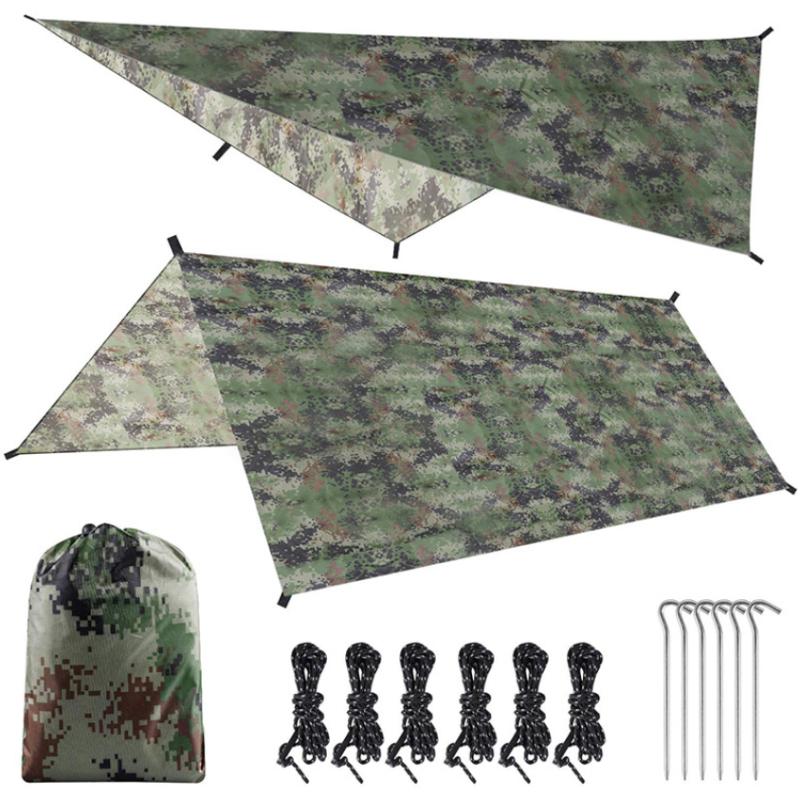 

Waterproof Awning Canopy Tarp Tent Shade Ultralight Garden Canopy Sunshade Outdoor Camping Hammock Rain Sun Camouflage Shelter