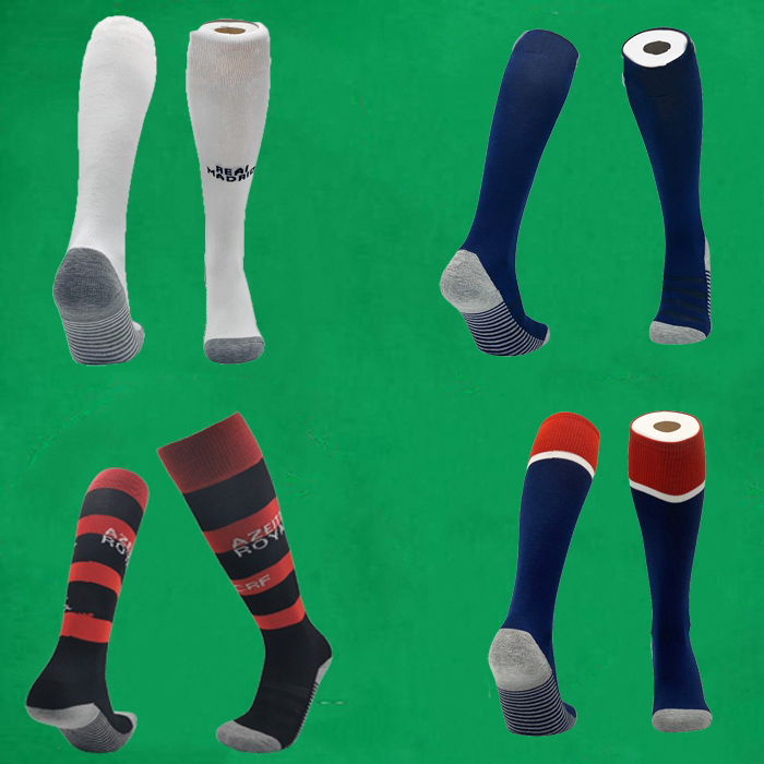 

20 21 CR Flamengo soccer socks Real Madrid Knee High stocking Thicken Towel Bottom long hoses Boca Juniors sport socks football stocking, L-v-p third
