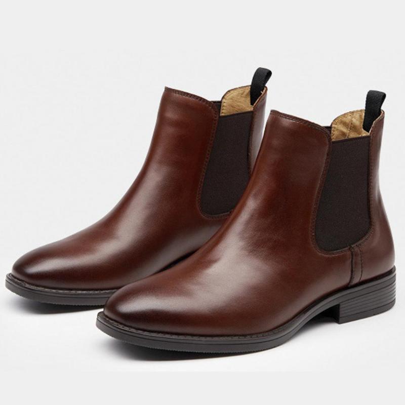 

Snow Genuine Cow Leather Black Boots Shoes Vintage Flats With Footwear Thicken Plush Winter Natural Fur Warm Shoes Woman 20201