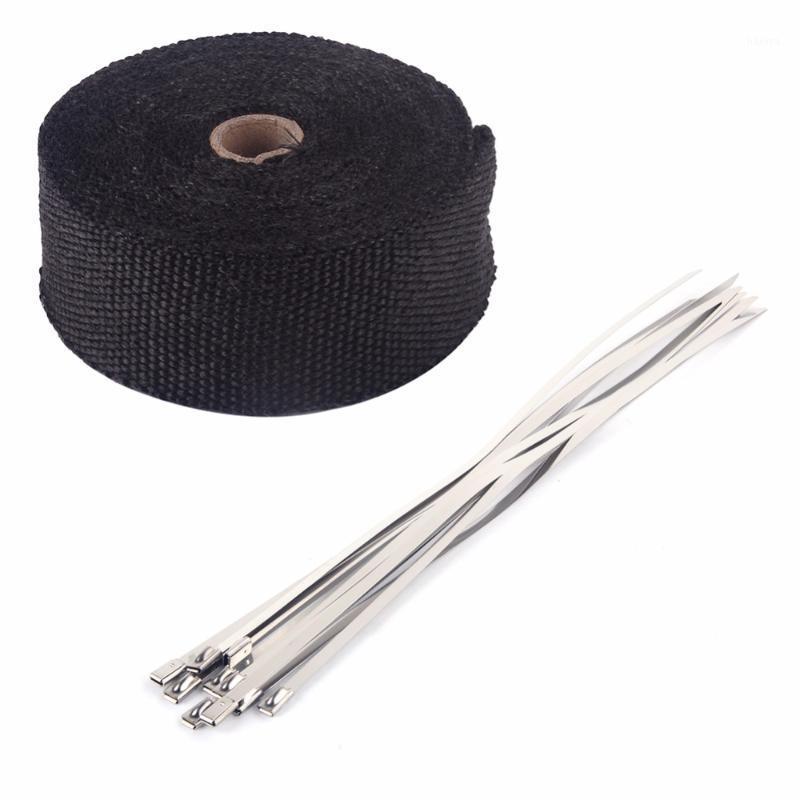 

Oversea 10m Insulating Wrap elbow band exhaust manifold tape roll 5cm Heat protection1