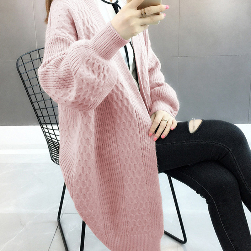 

2021 New Shirt Malha Women with Deep v Decorate Ladies Long Sleeve Cardigans Single Breasted Solid Placket Casual Knit Cardigan Dkxz, Red