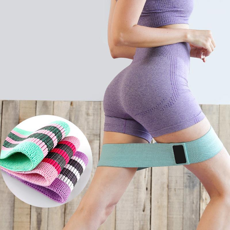 

3/1PCS Hip Resistance Bands Cotton Non-Slip Elastic Bands Training Hips Circle Loop Resistance Band Portable Fitness Equipment1