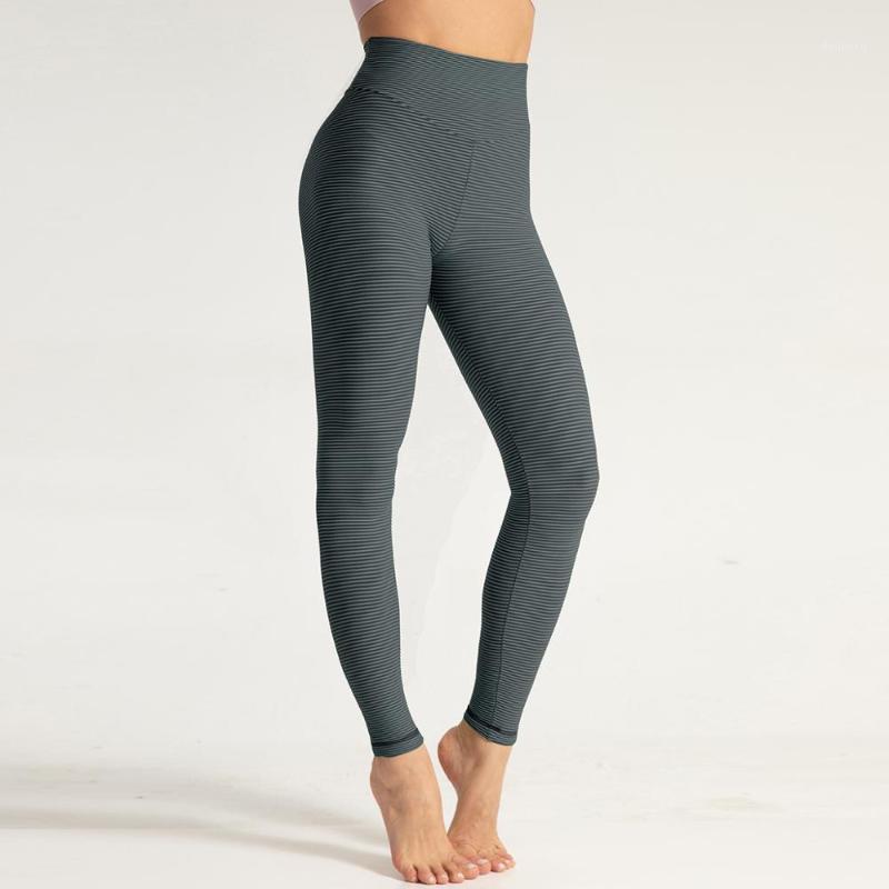 

woman seamless running yoga pants gym exercise leggings striped stretchy sports leggings yoga tights booty push up fitness pants1
