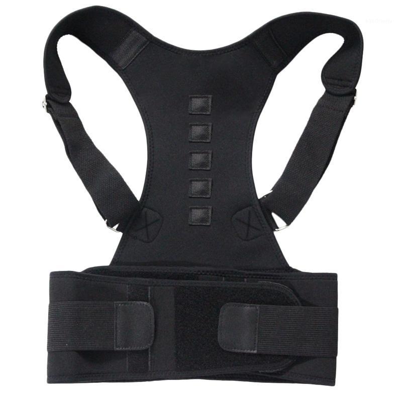 

netic Therapy Posture Corrector Shoulder Back Support Belt For Men Women1, Black
