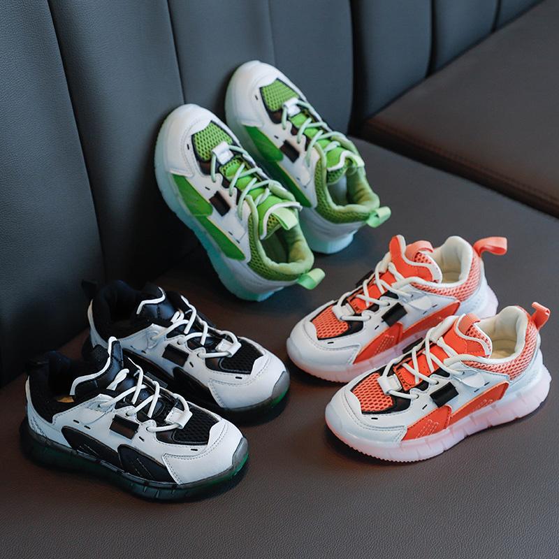 

2021 Autumn Kids Sport Shoes for Girls Sneakers Fashion Casual Boys running Shoes Children Shoe Breathable SZ272, Sz272black