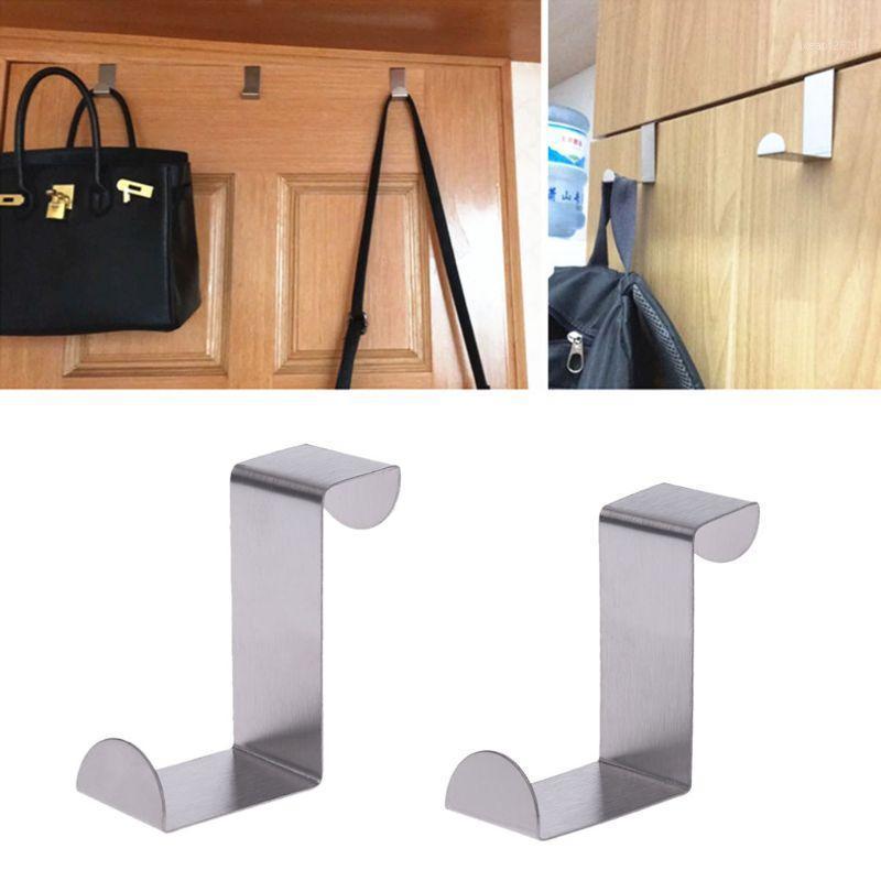 

Stainless Steel Over Door Hook Kitchen Cupboard Drawer Cabinet Clothes Holder Organizer Door Hooks1