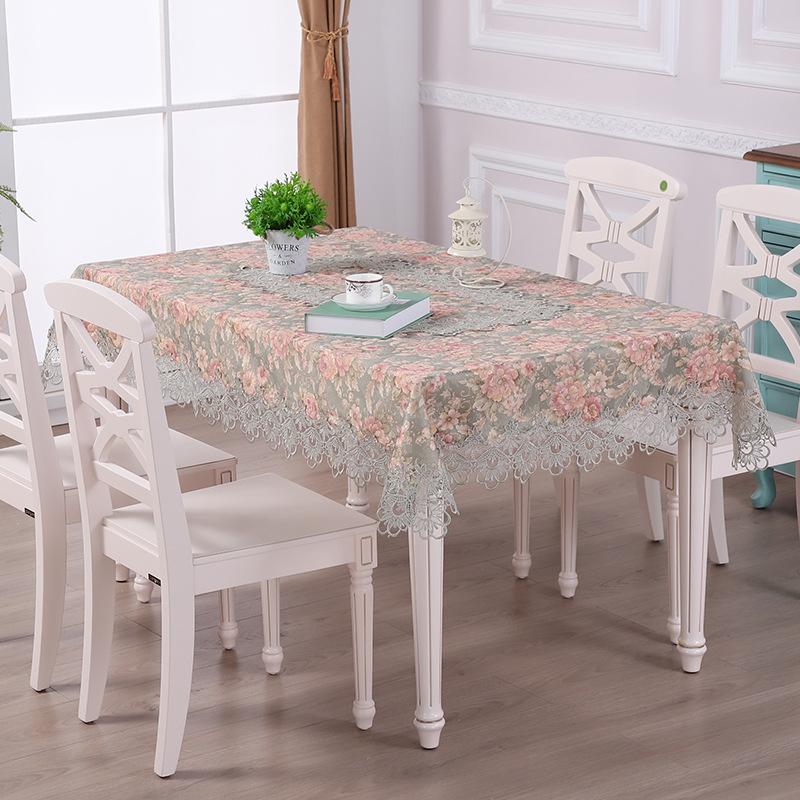 

European-style Embroidered Floral Tablecloth Wholesale Coffee Table Cloth Table Cover Towel For Home Wedding Decoration, Chrysanthemum