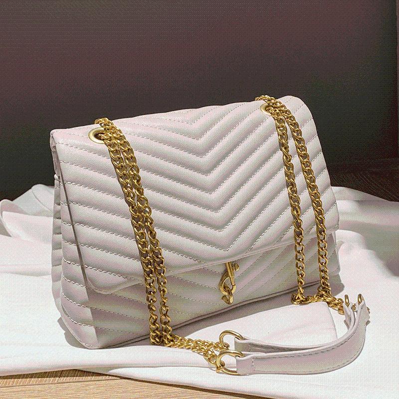 

Evening Bags Handbags For Women Shoulder Large Golden Chain Female Crossbody Bag Casual Tote Ladies Flap Messenger Sac