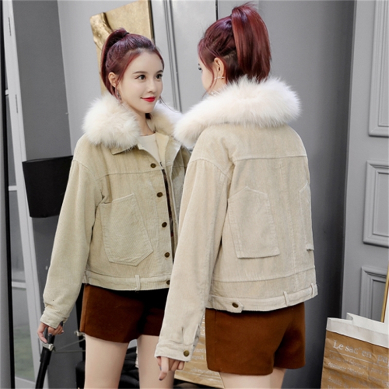 

Winter Soft-skinned Warm Parka Outerwear Unique Vintage Breasted Female Cotton Coat Diis, Pink.