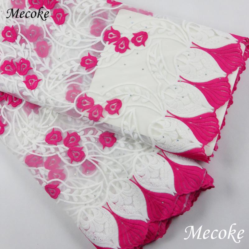 

High Quality Mesh Nigerian Lace Fabrics 2020 Tulle Embroidered African Lace Fabric Guipure French Net Eco-Friendly Fabric