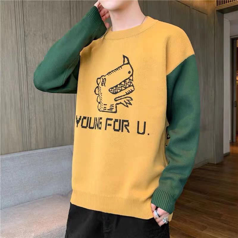 

2021 New Men's Blouse Autumn and Winter Trend, Loose Personality, Hong Kong Style Stuffed Shirt Thick Background JUTF, Xl