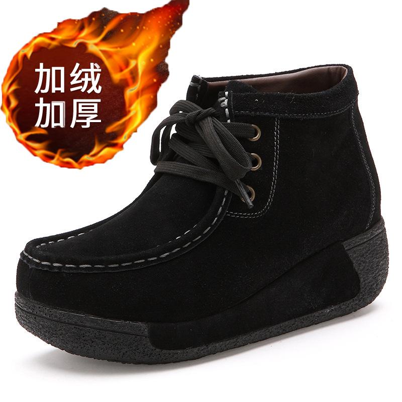 

Hot Sale New Snow Boots Women 2020 Winter New Plus Velvet Warm Outdoor Cotton Shoes Women Black Wear-resistant Sneakers Women's