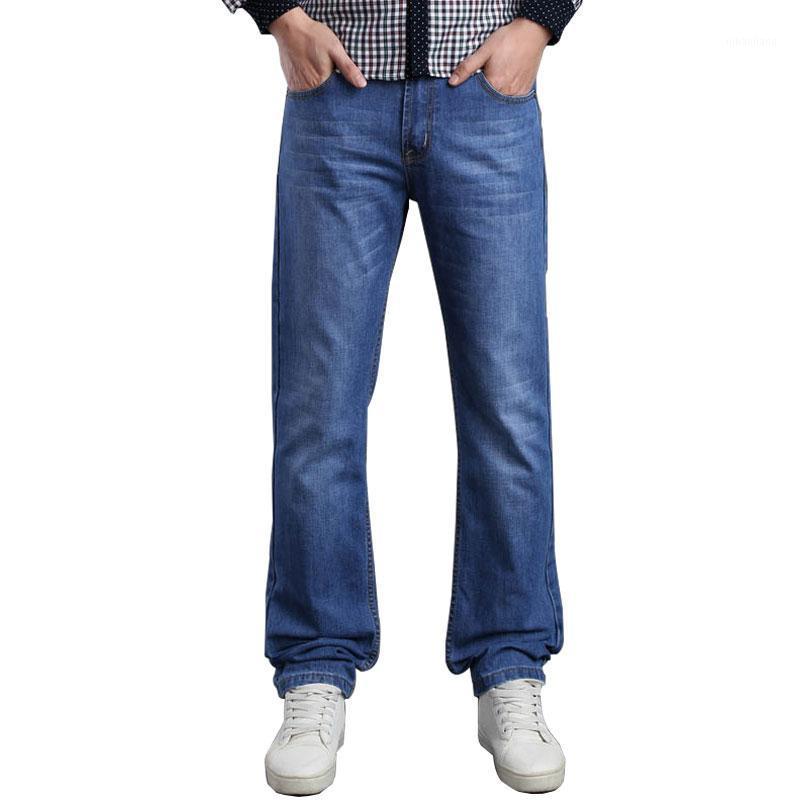 

2020 Casual Jeans Bell-Bottom Mid-Waist Business Elastic Slim High-Quality Men's And Four-Seasons1, Black