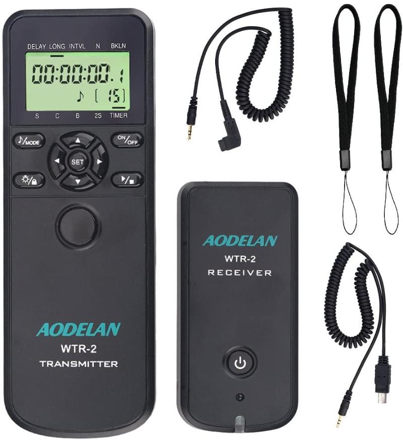 

AODELAN Camera Timer Wireless Shutter Release Remote Control for A7R, A7III, A9, a77II, A6500, A6300, A6000, A7III, A7RIII