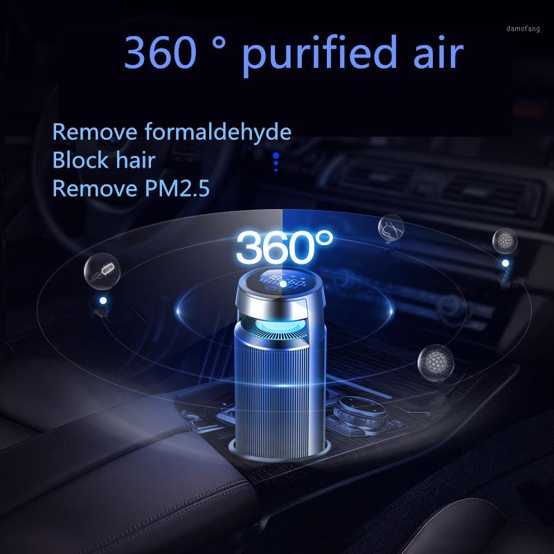 

360° Air purifier aluminum alloy anion vehicle-mounted air purifier monitoring car to remove odor formaldehyde1