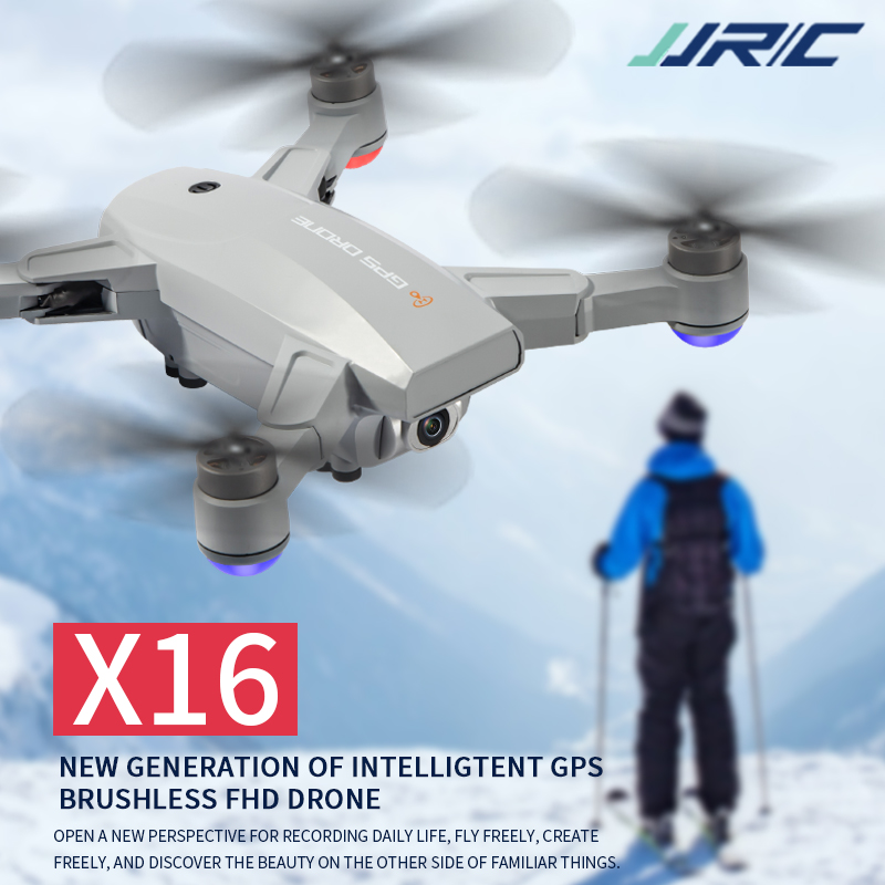 

2020 New JJRC X16 RC Drone GPS With 6K Camera Remote Control Quadcopter Foldable Kid Drone 25Mins Profesional Brushless Motor, White
