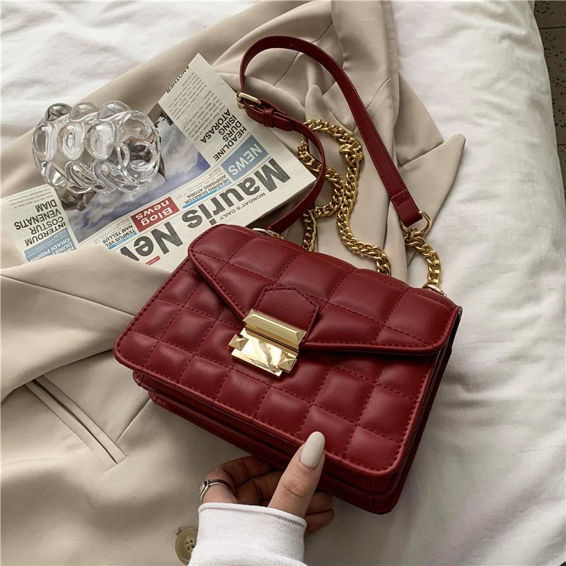 

Women Tote Bag 2021 New Pattern Flip Messenger Crossbody Bag Female Simple Shoulder Small Square Lady Handbag, Black