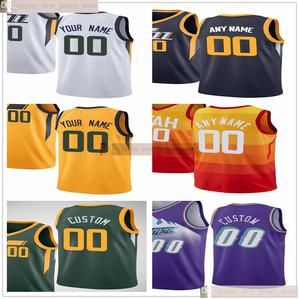 

Custom Printed Mike 10 Conley Donovan 45 Mitchell Rudy 27 Gobert Joe 2 Ingles 13 Tony Bradley 31 Georges Niang 44 Bojan Bogdanovic Jerseys, Black;red