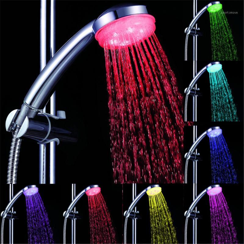 

Hot New temperature Control 3 Colors Romantic LED Light Bathroom Shower Head Stock Offer1