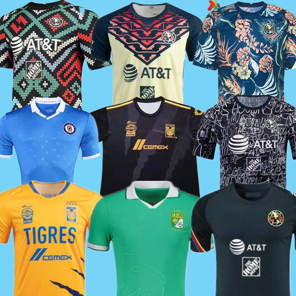 

21/22 LIGA MX Club America soccer Jerseys 2021 Maillots de foot Pre match training C.DOMINGUEZ O.PERALTA pre-competition Football shirt uniform, Black;yellow