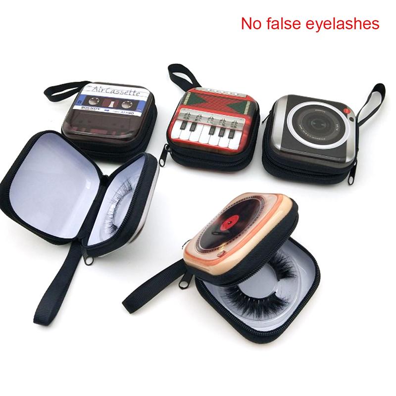 

2020 Packaging Box Unique Eyelash Holder Case Fashionable False Eyelash Suitcase Empty Fake Lash Storage