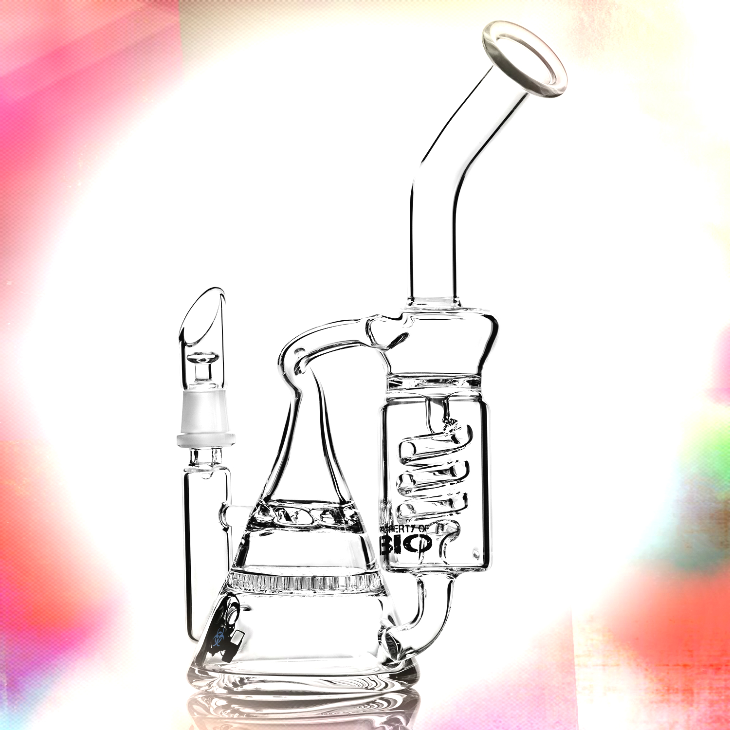 

11"big Bongs Water Pipes Double Recycler Honeycomey To Turbine Prec Glass Hookahs Spiral Ice Catcher Oil Rigs Tall Bubbler Beaker Bongs