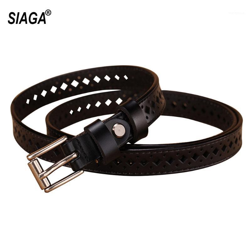

Hot Sale Ladies Genuine Leather Belt Dresses Female Waist Belts Women's Pin Buckle Metal Belts for Women FCO1301, Black;brown
