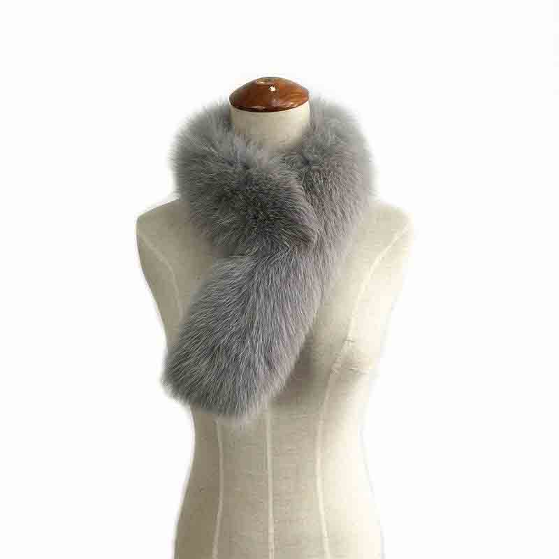 

Real fur scarf women fashion genuine Fur Scarves Wrap Neck Warmer Shawl Collar