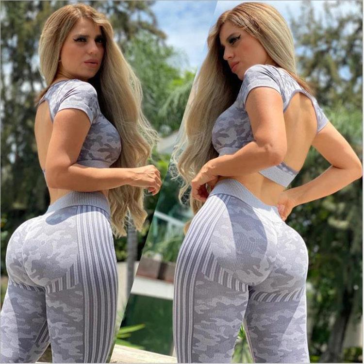 

Summer Seamless Sport Set Women Red Two Piece 2PCS Crop Top T-Shirt Shorts Workout Outfit Fitness Wear Gym Suit Female Yoga Sets, Black