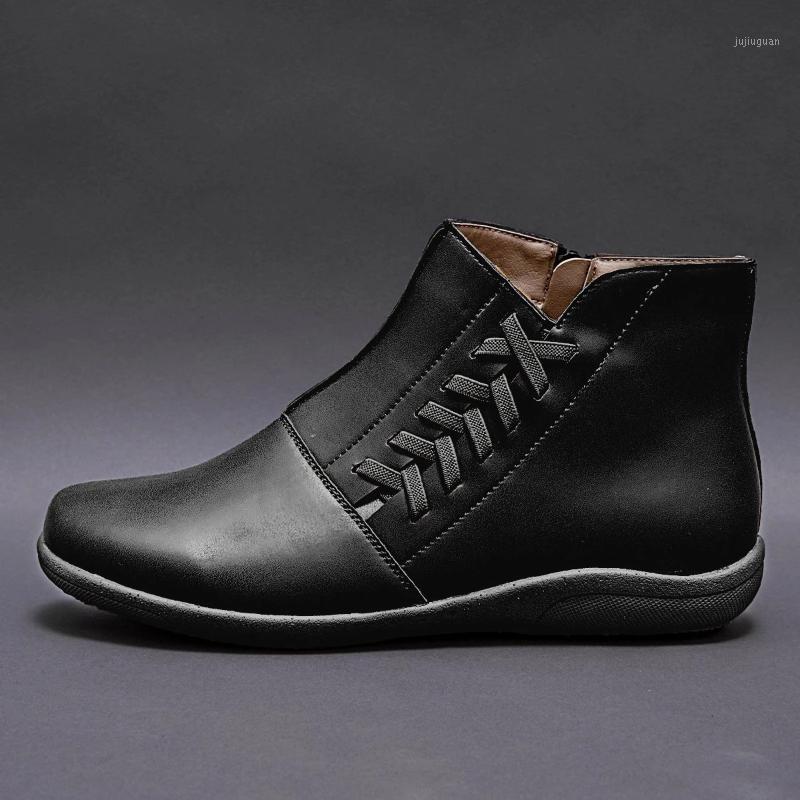 

Women Fashion PU Ankle Boots an High Quality Round Toe Women Black green Casual Shoes Short Booties1