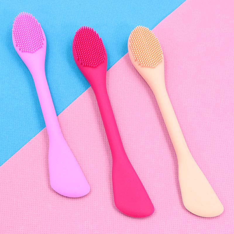 

Double Side Silicone Facial Face Mask Brush Mask Mud Mixing Brush Tool Soft Women Skin Face Care Tool Makeup Tools Accessories