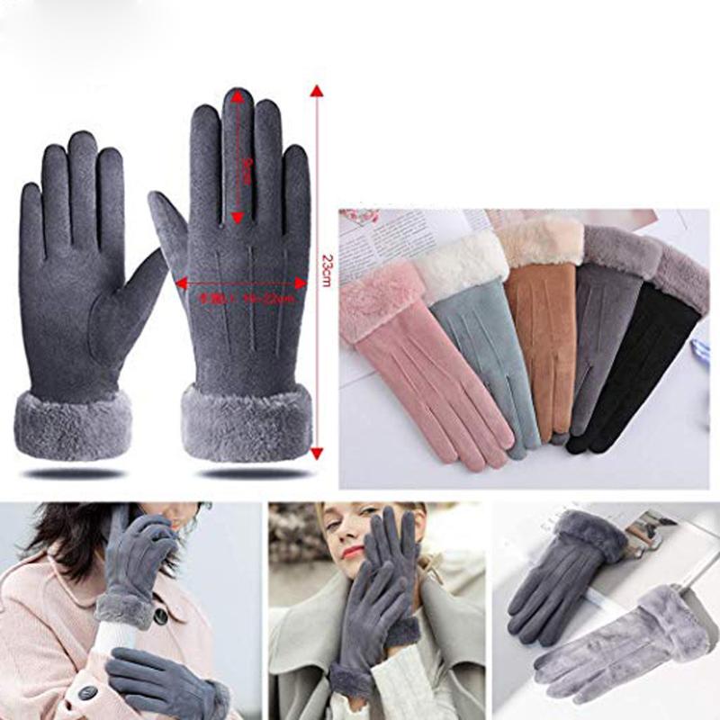 

SAGACE Women Winter gloves Keep Warm Snow cold-proof Sports Windbreak Riding Anti-skid touch screen Outdoor Gloves outdoor #40