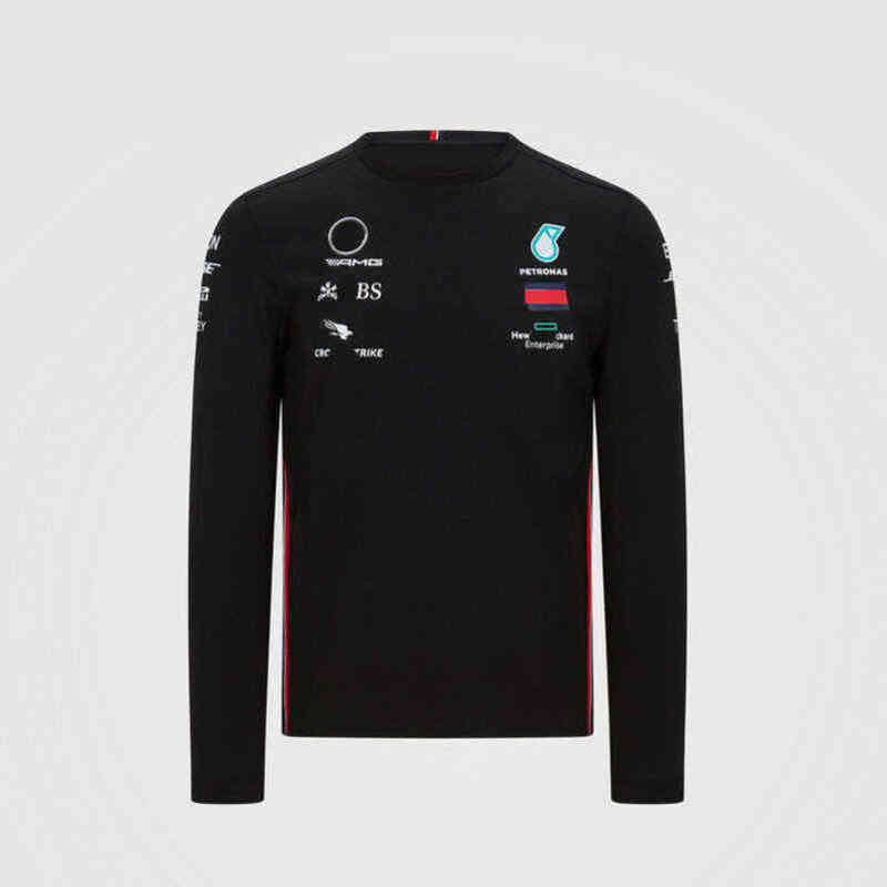 Luxury Mens Petronas Brand Sweatshirts t Shirts Mercedes F1 Formula One Racing Women Casual Long Sleeve T-shirts Benz Lewis Hamilton Team Work Cloth