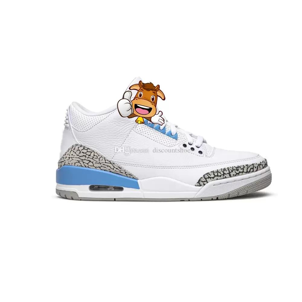 

High quality jumpman 3 UNC Basketball Shoes 3s Men Women Sneakers SKU:CT8532 104 (Delivery within 24 hours), Sku 136064 002