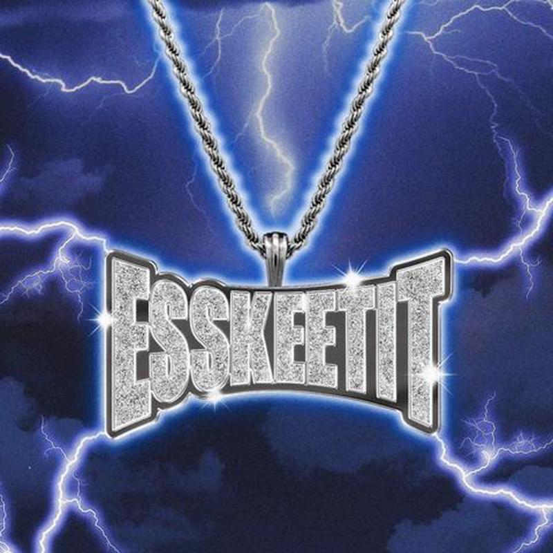 

GUCY HIP HOP Rapper ESSKEETIT Pendant With 24" Rope Chain Stainless Steel