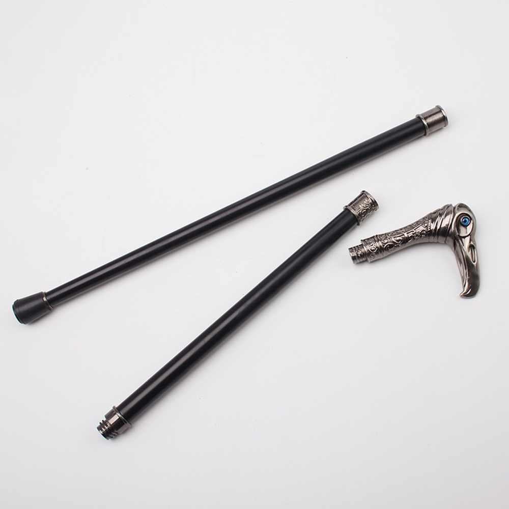 

Aluminum Alloy Walking Stick Canes METAL Sword Cane Cosplay Alloy Cane Lawrence Crutch Stick Crosier 90 Cm