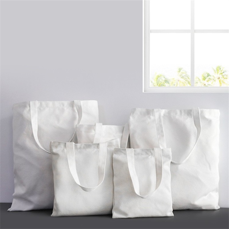 

White Sublimation Blank DIY Canvas 35*40cm Sack Shopping Square Canvas Printed Handbag G2 Fashion Bags 5mj 6 Digital Etnsu, Black;white