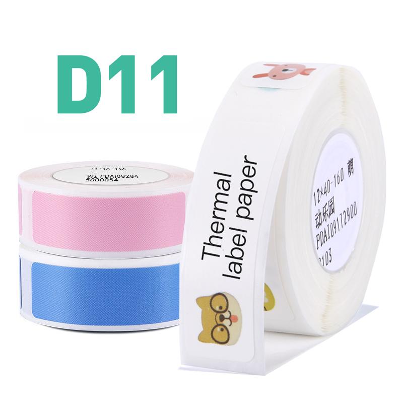 

Mini Label printer paper Label Waterproof Anti-Oil Prince Pure Color Scratch-Resistant Sticker Paper D11