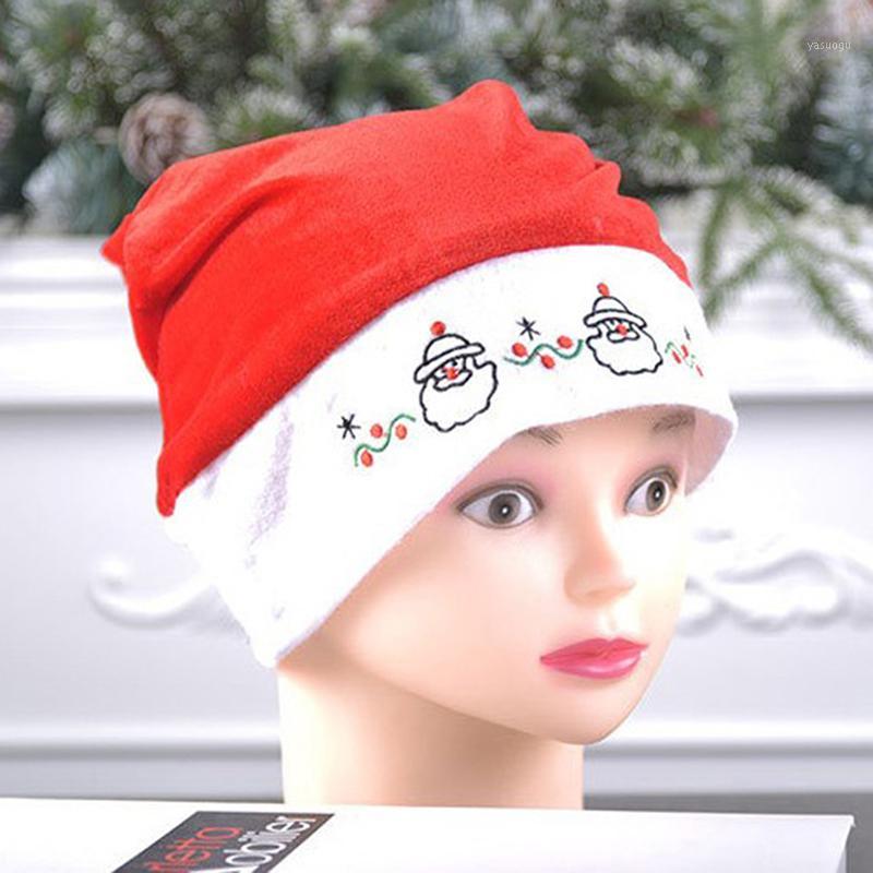 

1Pcs Christmas Red Santa Claus Snowman Hat Plush Thicken Kid Adult Hat Festival Santa Warm Winter1
