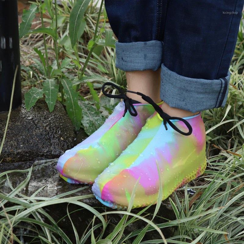 

Silicone Reusable Waterproof Rain Shoes Covers Slip-resistant Rain Boot Motorcycle Bike Overshoes Shoes Accessories Drop ship1