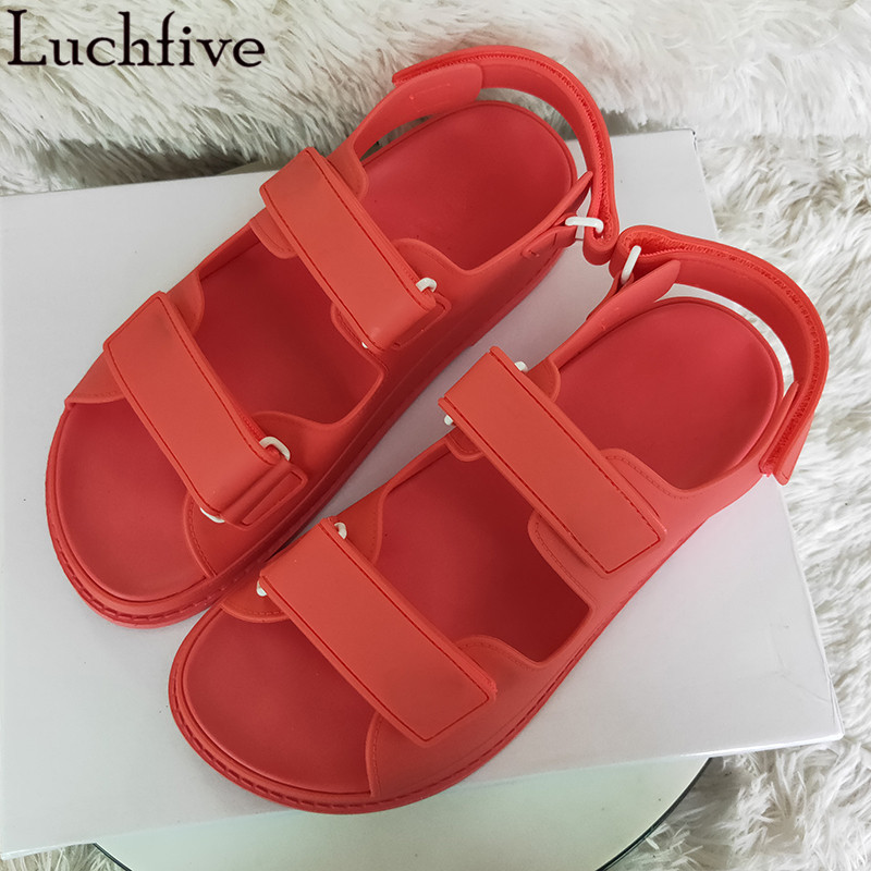 

Hot Open Toe Women Sandals Wide Belt Flat Shoes Woman Summer Cozy Outwear Runway Red Zapatos De Mujer 0928, Black