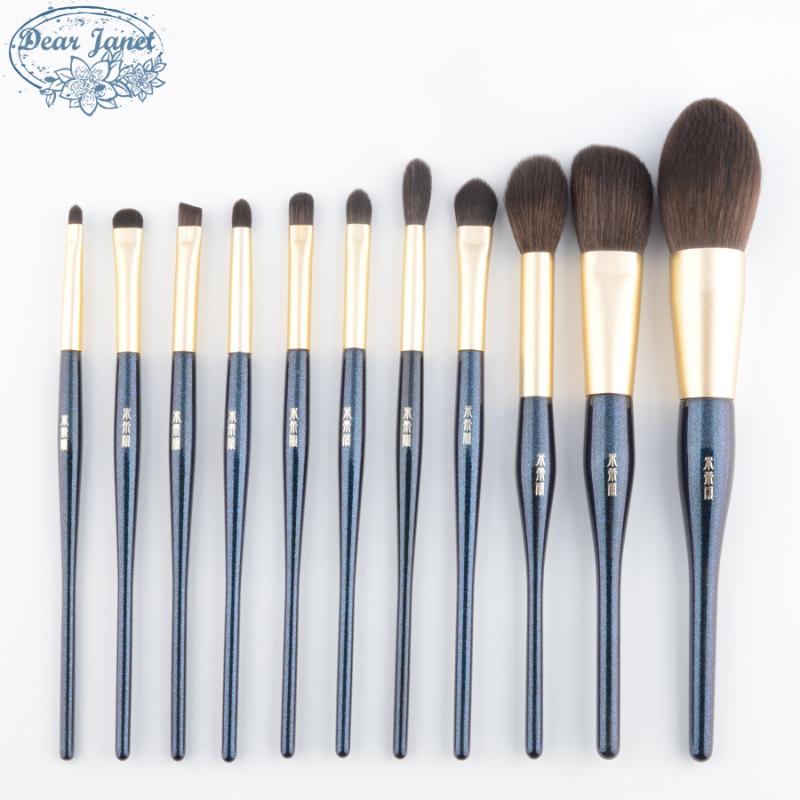 

11pcs/set Blue Makeup brushes set Powder contour sculpting Highlighter Blending Eye shadow eyebrow concealer Make up