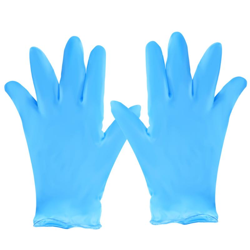 

Product Gloves 100pc Blue Disposable Latex Gloves Dishwashing Kitchen Work Rubber Garden For Household Cleaning