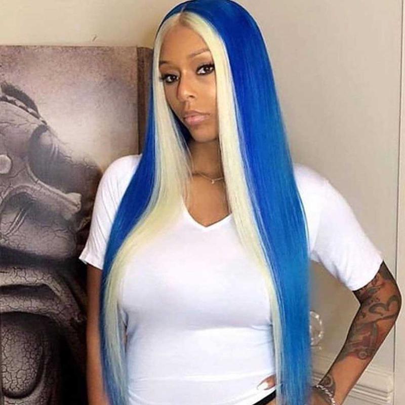 

Highlight 613 Straight Lace Front Wig Brazilian Hd Transparents Lace Front Human Hair Wigs T Part Remy Straight Human Hair Wigs, Nature color