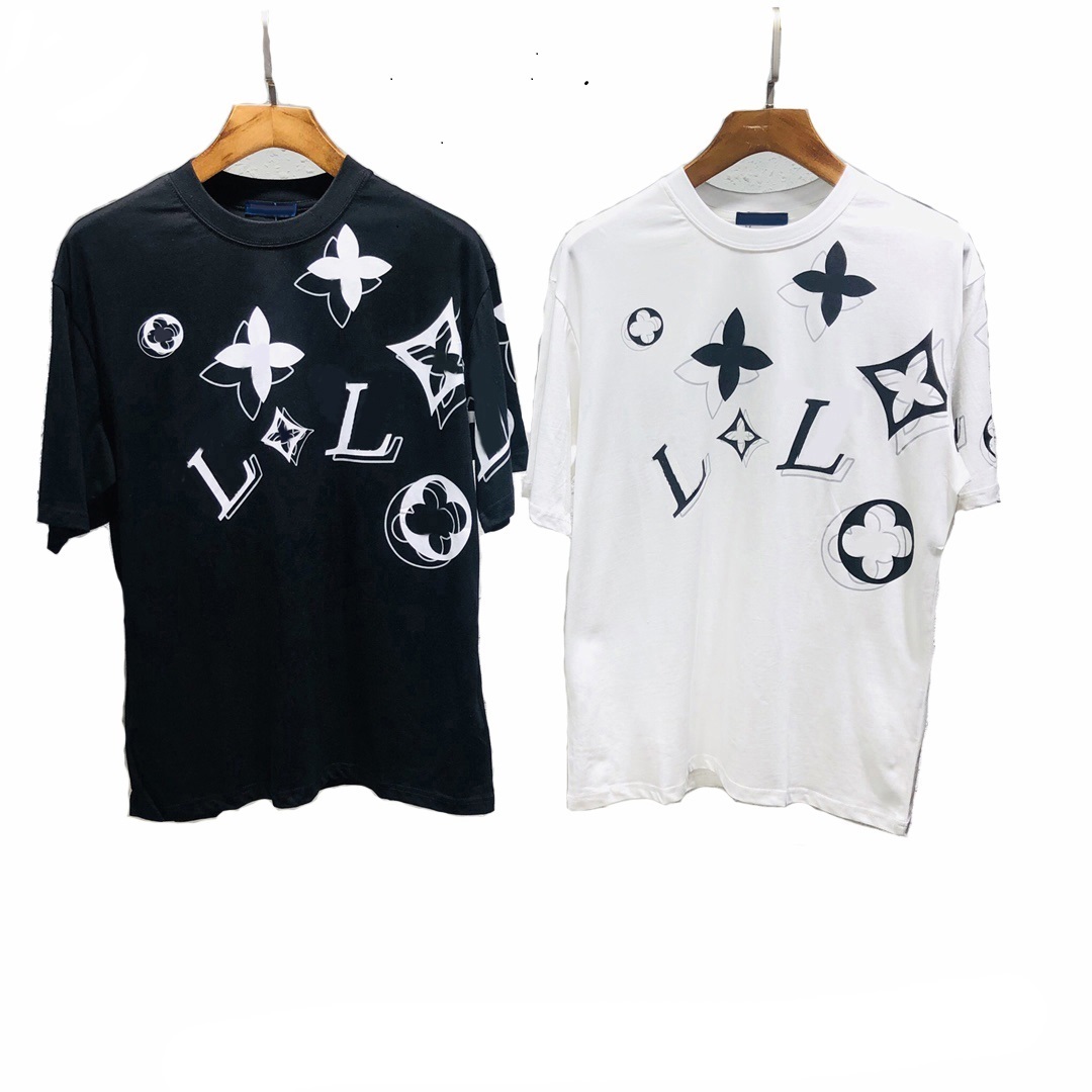 

2022 Mens Fashion T shirt Women Designer Letters Printed tshirt Stylist Casual Summer Breathable Clothing Men shorts Top Quality Clothes Couples TeesS-5XL#70, White