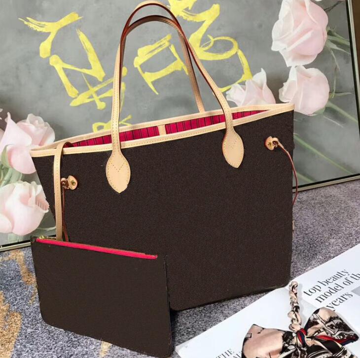 

hot 2 pcs set women purse handbag Old Cobbler with wallet Upgraded version High-quality Coated canvas single shoulder bag Mother bags totes, No bag