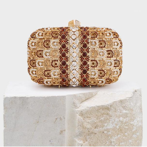 

women Diamond Oval Evening dress handbag female Annual Meeting Clutch Elegant Small Chain Tote crystal black one shoulder bag1, Color same as pictur